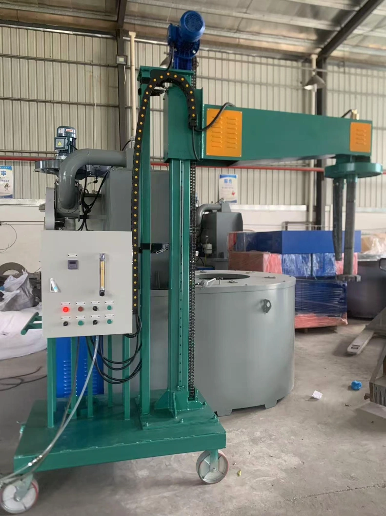 Huirong mobile molten aluminum refining and degassing machine for foundry degassing process
