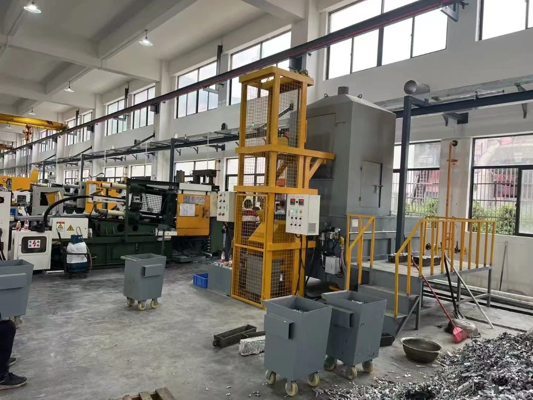 Centralized zinc alloy melting furnace line and automated die casting workshop setup by Huirong